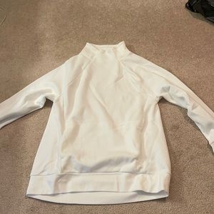 Fabletics White Zaylee Funnel Neck Tunic - Size Large NWT